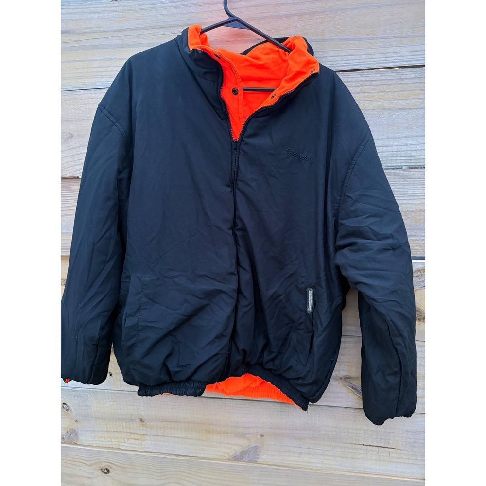 Remington Master Sportsman Reversible Hunting Jacket Black Blaze Orange High Vis